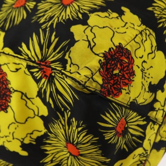 PRADA Tote Bag Nylon Yellow Silver Auth 146333 - Picture 4 of 16